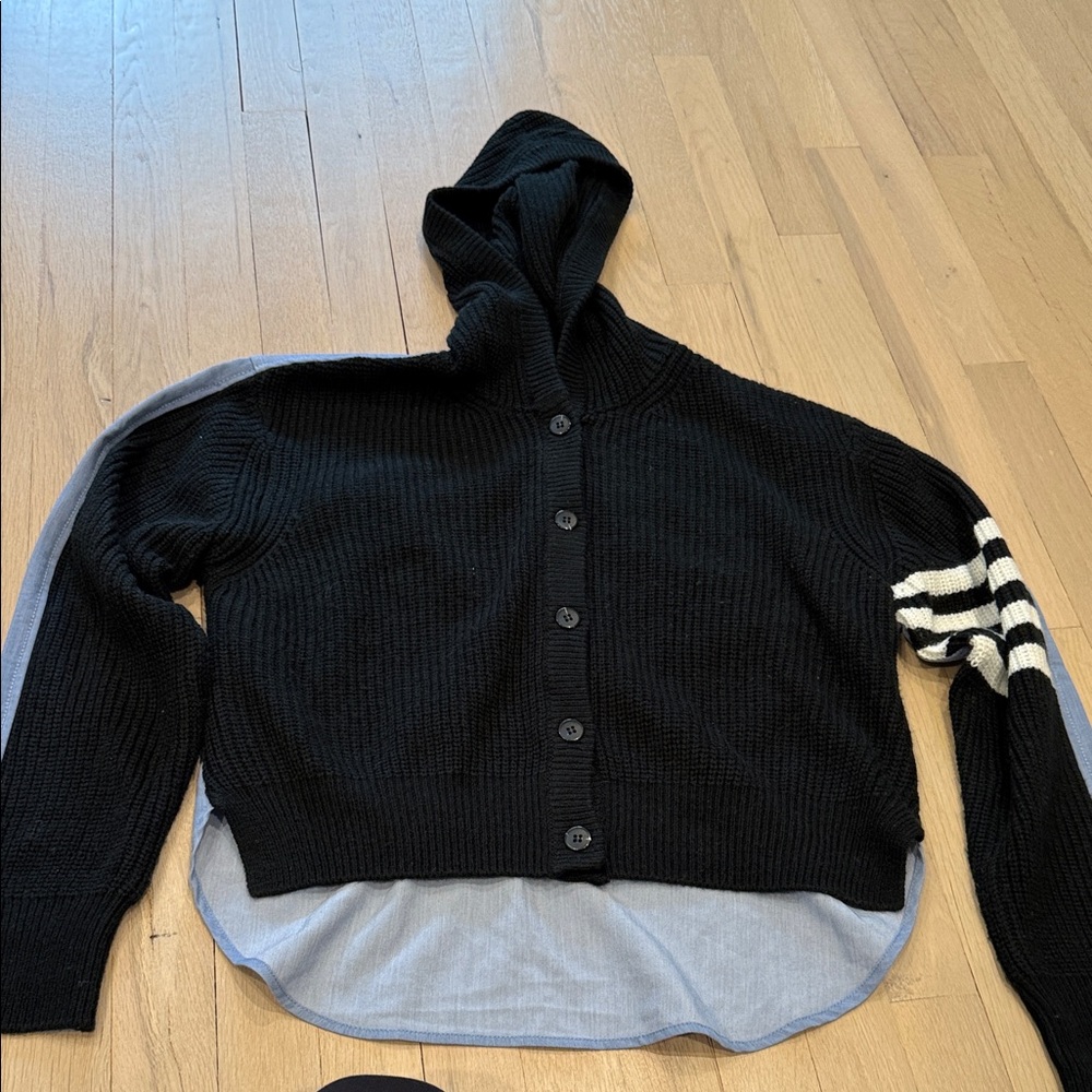 Steve Madden Black Knit Cardigan